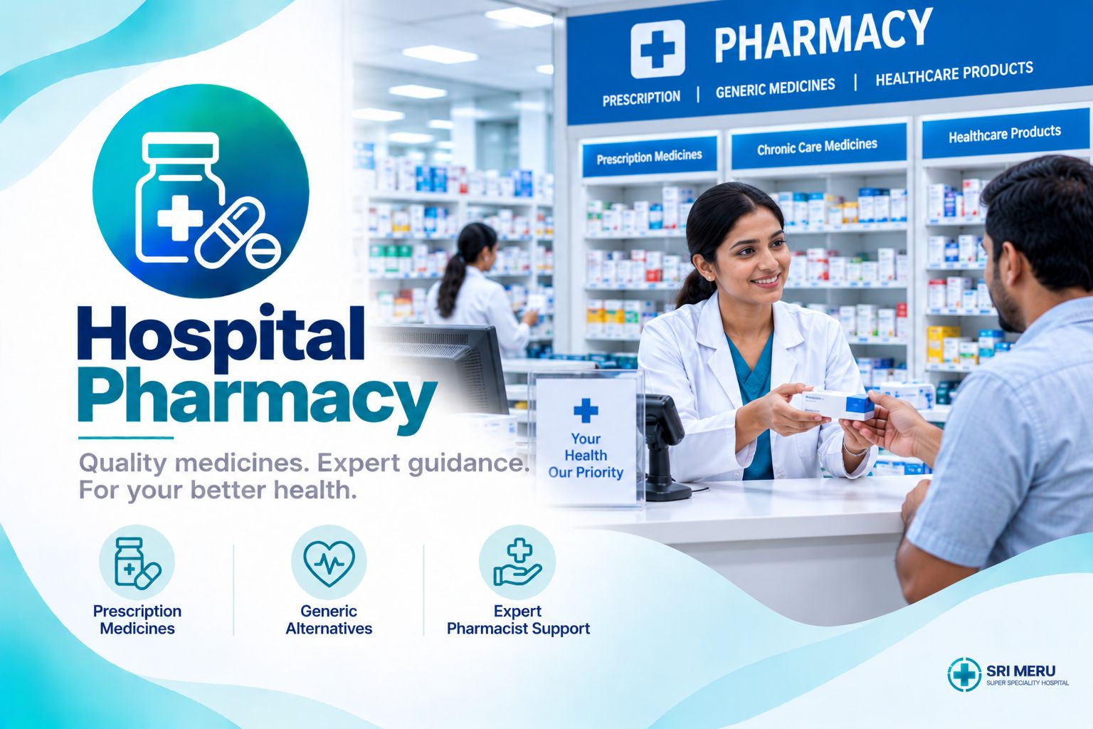 Hospital pharmacy and medicines